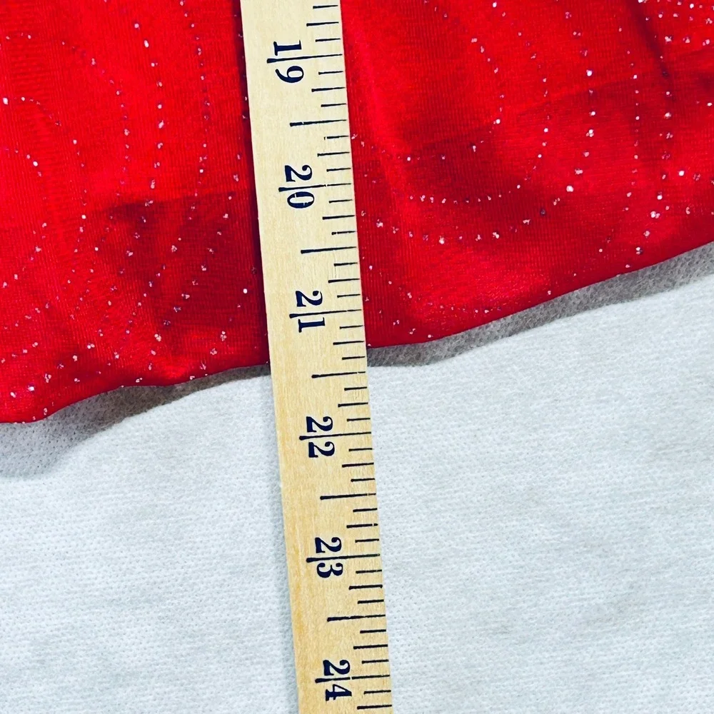 Kids Girls Red Sparkle Glitter Dress Size 4 Halter Jeweled‎ Buckle Holiday Party